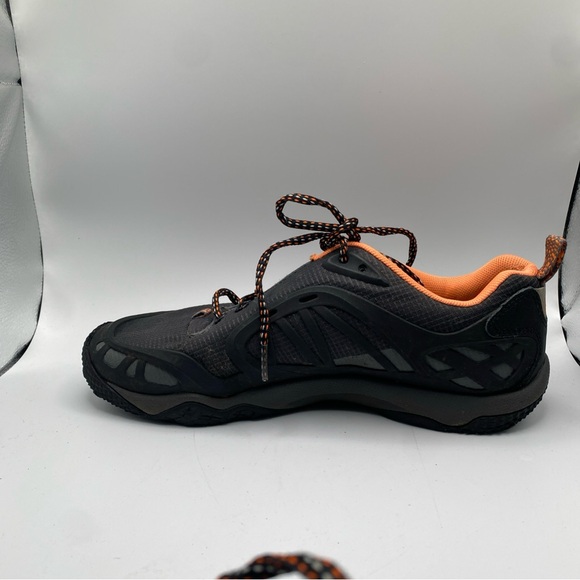 Merrell Womens All Out Blaze Low Hiking Shoes Size 7.5 Black Orange Trail - Picture 8 of 11